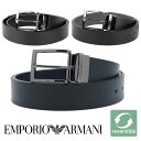 エンポリオアルマーニ メンズベルト リバーシブル EMPORIO ARMANI ブランド ベルト メンズ ブラック グレー ダークネイビー Y4S195 YLO8J 選べる3カラー 【在庫あり】【誕生日 お祝い プレゼント ギフト 贈り物】