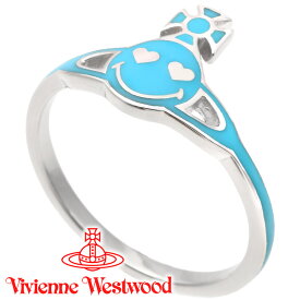 ヴィヴィアンウエストウッド リング 指輪 レディース Vivienne Westwood スマイリー スマイル ヴィヴィアン チズウィックリング ライトブルー×シルバー 64040075-W217 【あす楽】【父の日 誕生日 お祝い プレゼント ギフト】