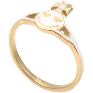 ヴィヴィアンウエストウッド リング 指輪 レディース Vivienne Westwood スマイリー スマイル ヴィヴィアン チズウィックリング ホワイト×ゴールド 64040075-R175 【在庫あり】【誕生日 お祝い プレ