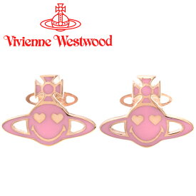 ヴィヴィアンウエストウッド ピアス レディース Vivienne Westwood スマイリー スマイル ヴィヴィアン チズウィックピアス パウダーピンク×ピンクゴールド 62010165-G174 【あす楽】【母の日 誕生日 お祝い プレゼント ギフト】