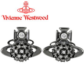 ヴィヴィアンウエストウッド ピアス レディース メンズ Vivienne Westwood ヴィヴィアン ドンナバスレリーフピアス ガンメタル×ホワイトCZ 62010280-02S104 【あす楽】【入学祝い 誕生日 お祝い プレゼント ギフト】