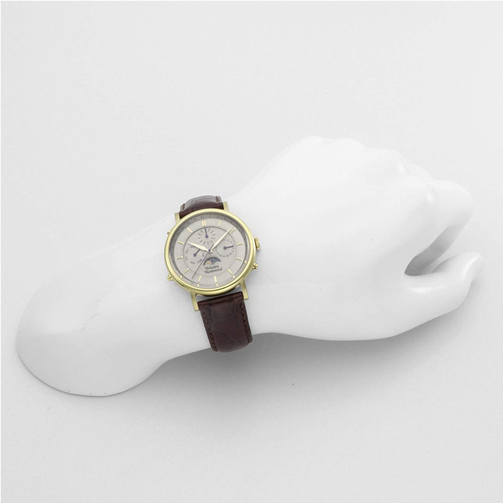 ヴィヴィアンウエストウッド 時計 Vivienne Westwood 腕時計 ヴィヴィアン・ウエストウッド メンズ 男性用 ムーンフェイズ  VV164CHBR 【あす楽】 【母の日 誕生日 プレゼント ギフト】 | 時計・ブランド専門店 アイゲット