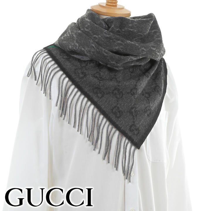 楽天市場】グッチ マフラー GUCCI ウェビングライン GG柄マフラー ユニ  