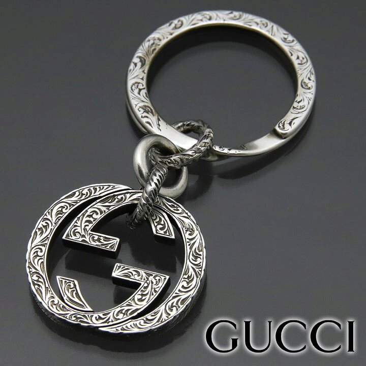 楽天市場】グッチ キーリング GUCCI キーホルダー シルバー  