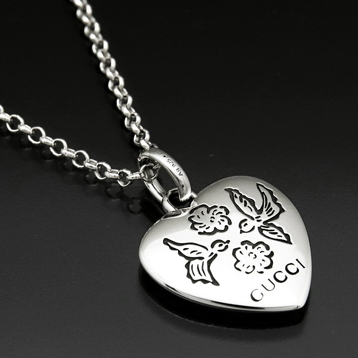グッチ ネックレス GUCCI ペンダント メンズ レディース シルバー925 ブラインドフォーラブ ペンダント 455542-J8400-0701  【在庫あり】【誕生日 お祝い プレゼント ギフト 贈り物】 時計・ブランド専門店 アイゲット
