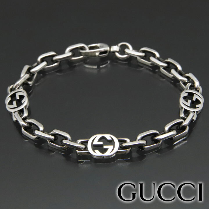 楽天市場】グッチ ブレスレット GUCCI インターロッキングG ブレス  
