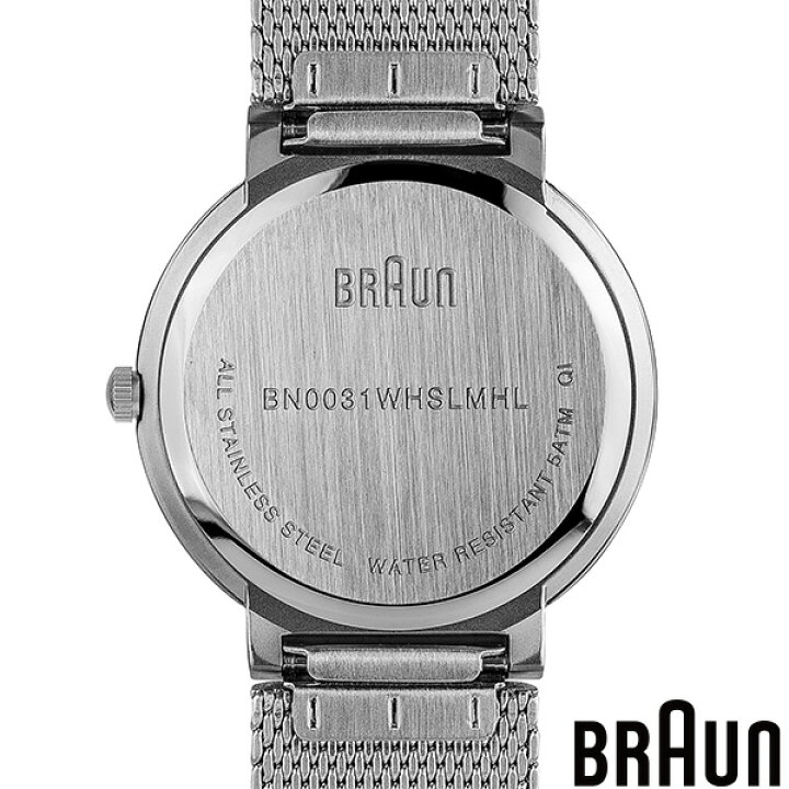 楽天市場】BRAUN ブラウン BN0031WHSLMHL アナログ ウオッチ Analog 