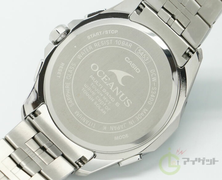楽天市場】カシオ オシアナス マンタ OCW-S3400-1AJF ソーラー 電波 