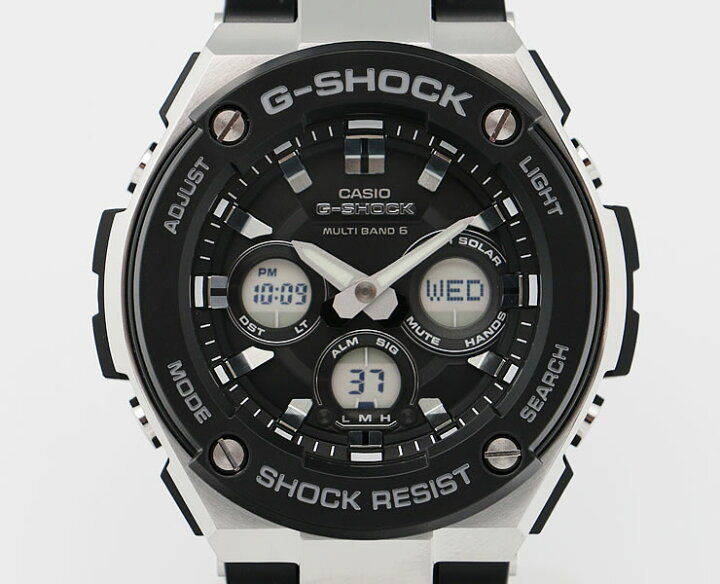 楽天市場】正規品 G-SHOCK 電波 ソーラー G-STEEL ミドルサイズ GST-W300-1AJF CASIO Gショック タフソーラー 電波時計 アナログ&デジタル ウレタンバンド ブラック&シルバー 黒 銀 メンズ 腕時計 (GSTW3001AJF) 【あす楽】 : 時計・ブランド専門店 アイゲット 楽天市場】正規品 G-SHOCK 電波 ソーラー G-STEEL ミドルサイズ GST-W300-1AJF CASIO Gショック タフソーラー 電波時計 アナログ&デジタル ウレタンバンド ブラック&シルバー 黒 銀 メンズ 腕時計 (GSTW3001AJF) 【あす楽】 : 時計・ブランド専門店 アイゲット