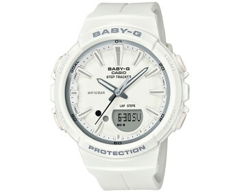 カシオベビーG秒針付きランニング向けホワイトBGS-100SC-7AJFCASIOBABY-GforrunningSTEPTRACKERアナログ&デジタルコンビネーションモデル白レディスレディース腕時計【あす楽】
