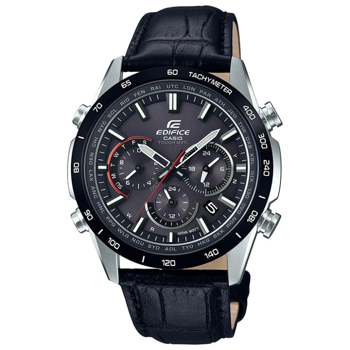 楽天市場】カシオ エディフィス 電波 ソーラー レザーバンド EQW  