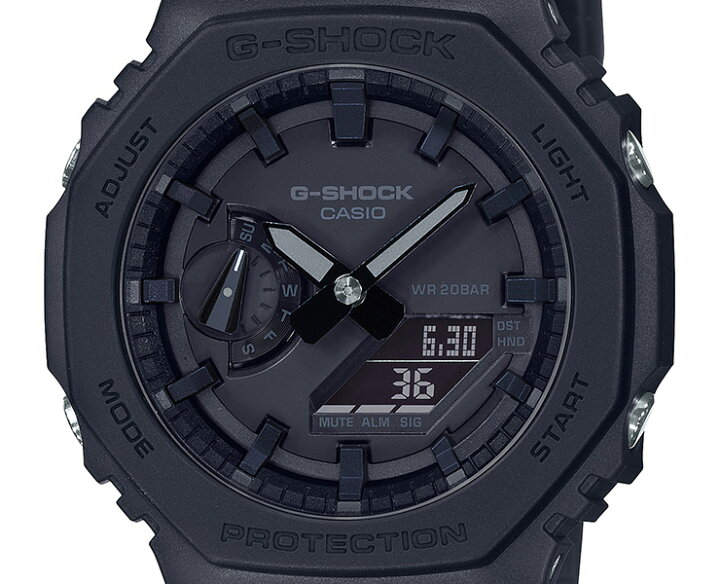 楽天市場】G-SHOCK Gショック GA-2100-1A1JF ブラック カシオ カーボン 