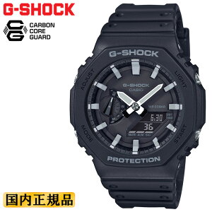 G-SHOCK G�V���b�N GA-2100-1AJF �u���b�N �J�V�I �I�N�^�S�� ���p�` �f�W�^�����A�i���O �R���r�l�[�V���� �� �����Y �r���v �iGA21001AJF�j [�݌ɂ���]