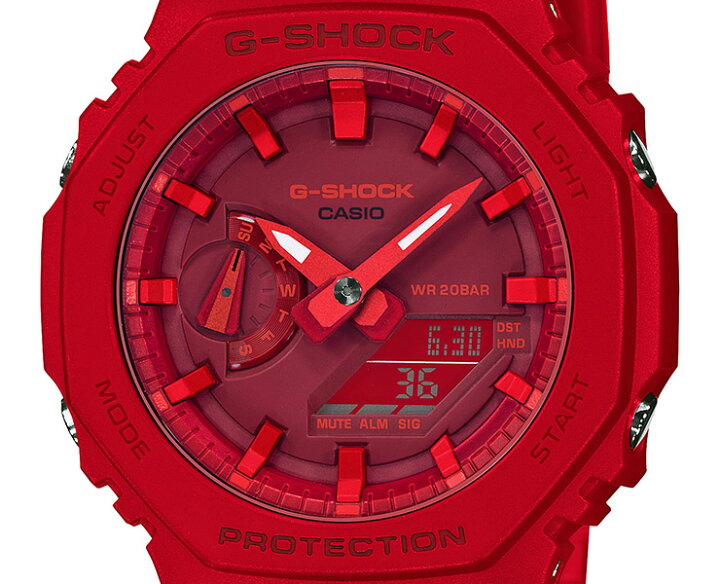 楽天市場】G-SHOCK レッド GA-2100-4AJF カシオ Gショック カーボン 