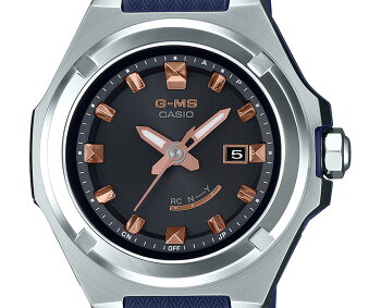 カシオベビーGGミズ電波ソーラーシルバー&ネイビーMSG-W300-2AJFCASIOBABY-GG-MSアナログレディスレディース腕時計