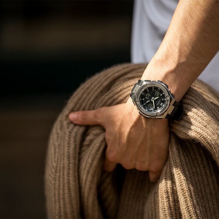 楽天市場】G-SHOCK Gショック GST-W110-1AJF 電波 ソーラー カシオ G  