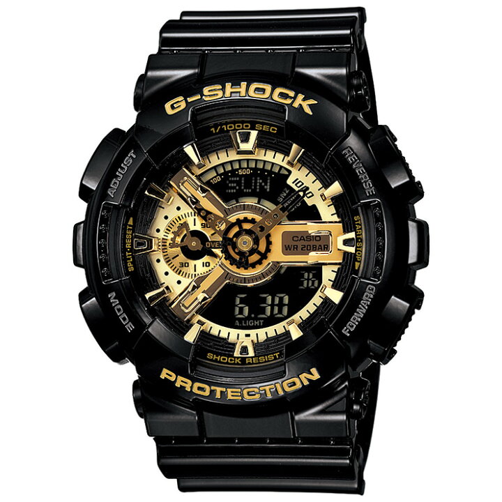 楽天市場】カシオ Gショック ブラック＆ゴールド GA-110GB-1AJF CASIO  