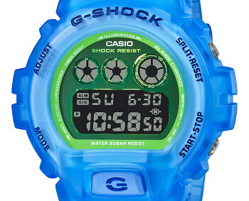 カシオGショックカラー・スケルトンシリーズブルー&グリーンDW-6900LS-2JFCASIOG-SHOCKColorSkeletonSeriesデジタル青緑メンズ腕時計(DW6900LS2JF)