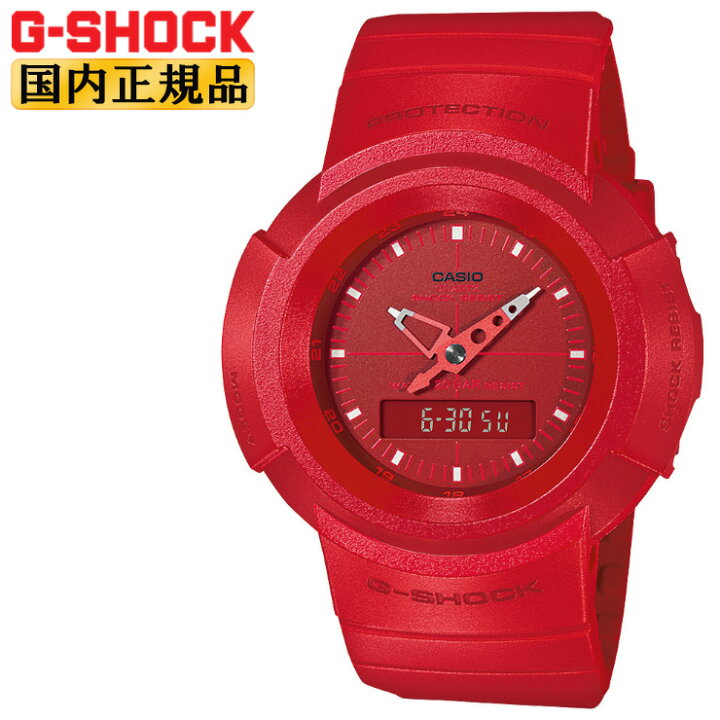 楽天市場 正規品 カシオ Gショック 初代アナログモデル リバイバルデザイン オールレッド Aw 500bb 4ejf Casio G Shock デジタル アナログ コンビネーション ラウンド 赤 メンズ 腕時計 Aw500bb4ejf あす楽 時計 ブランド専門店 アイゲット