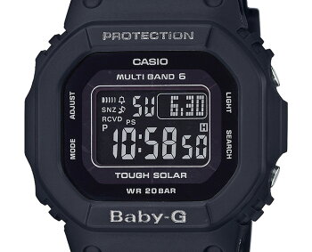 正規品カシオベビーG電波ソーラーオールブラックBGD-5000UMD-1JFCASIOBABY-Gデジタルスクエア黒レディスレディース腕時計（BGD5000UMD1JF）