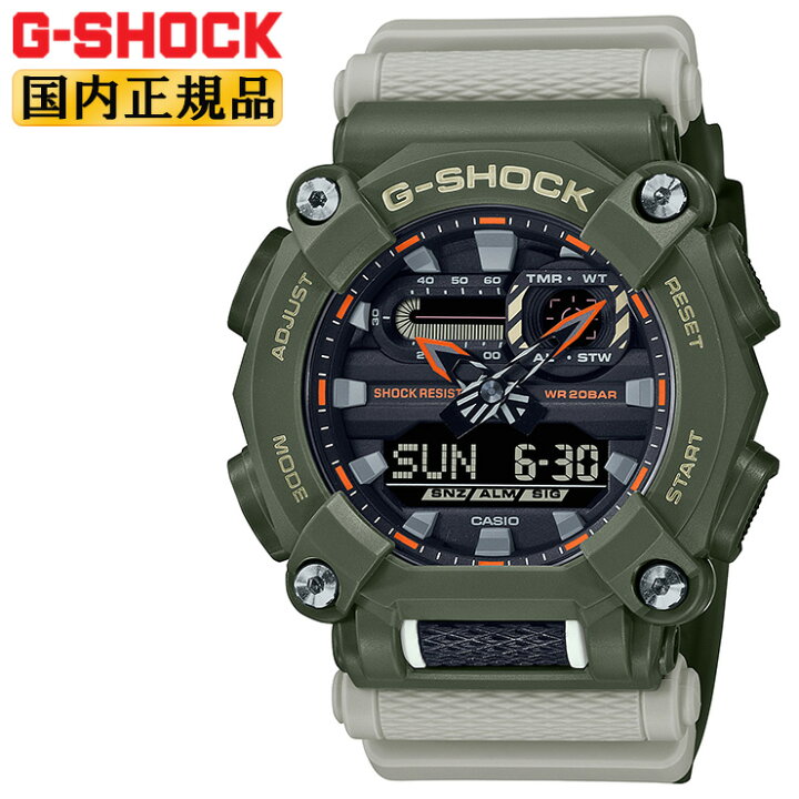 楽天市場 正規品 カシオ Gショック グリーン グレー Ga 900hc 3ajf Caso G Shock 工業デザインモチーフ ヘビーデューティー デジタル アナログ コンビネーション 緑 灰色 メンズ 腕時計 Ga900hc3ajf あす楽 時計 ブランド専門店 アイゲット