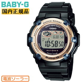 カシオ ベビーG 電波 ソーラー ブラック＆ゴールド BGR-3003U-1JF CASIO BABY-G デジタル ラウンド レディス レディース 黒 金色 腕時計 （BGR3003U1JF）【あす楽】