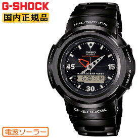 G-SHOCK Gショック 電波 ソーラー フルメタル AWM-500-1AJF ブラック カシオ 電波時計 日本製 Made in JAPAN ラウンド メタルバンド デジタル＆アナログ 黒 メンズ 腕時計 （AWM5001AJF）【あす楽】