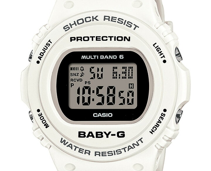 楽天市場】カシオ ベビーG 電波 ソーラー ホワイト BGD-5700U-7BJF 