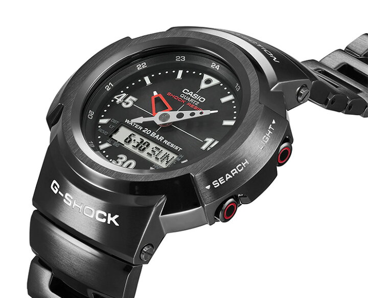 楽天市場】G-SHOCK Gショック 電波 ソーラー フルメタル AWM-500-1AJF 