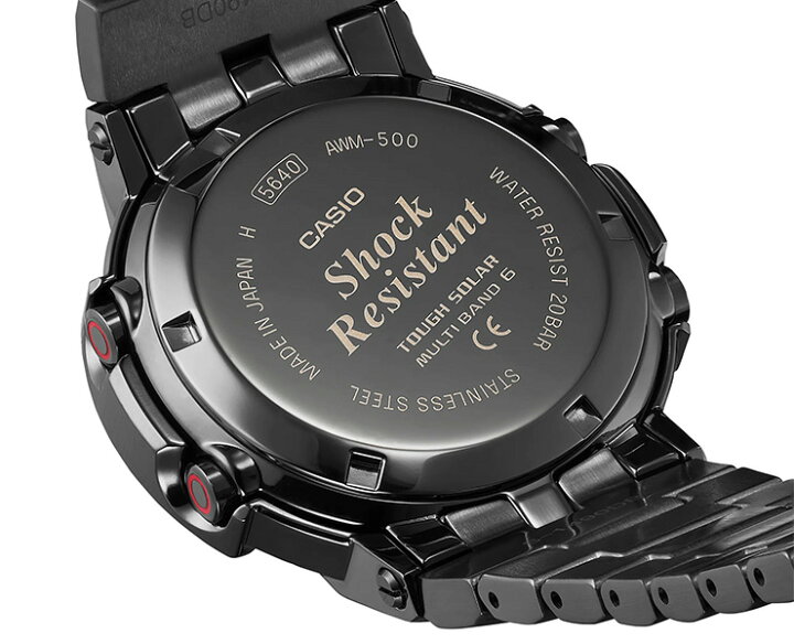 楽天市場】G-SHOCK Gショック 電波 ソーラー フルメタル AWM-500-1AJF 