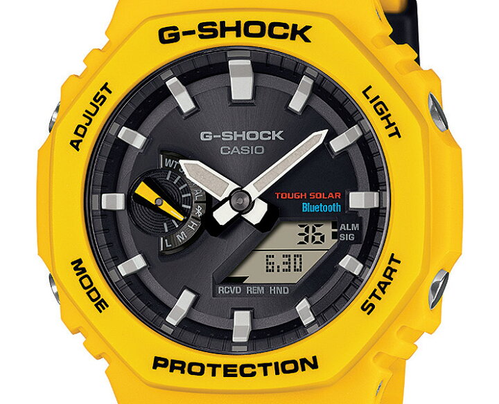 楽天市場】G-SHOCK スマートフォンリンク イエロー＆ブラック GA 