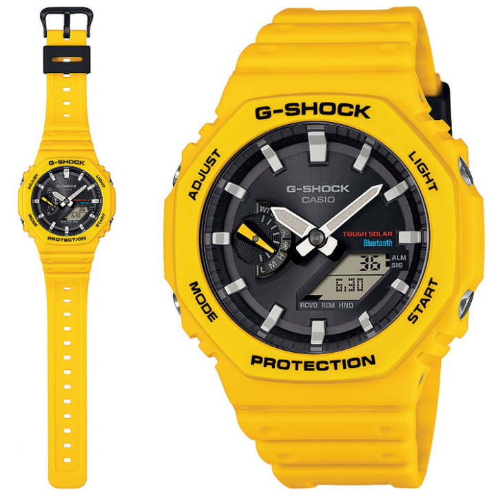 楽天市場】G-SHOCK スマートフォンリンク イエロー＆ブラック GA  