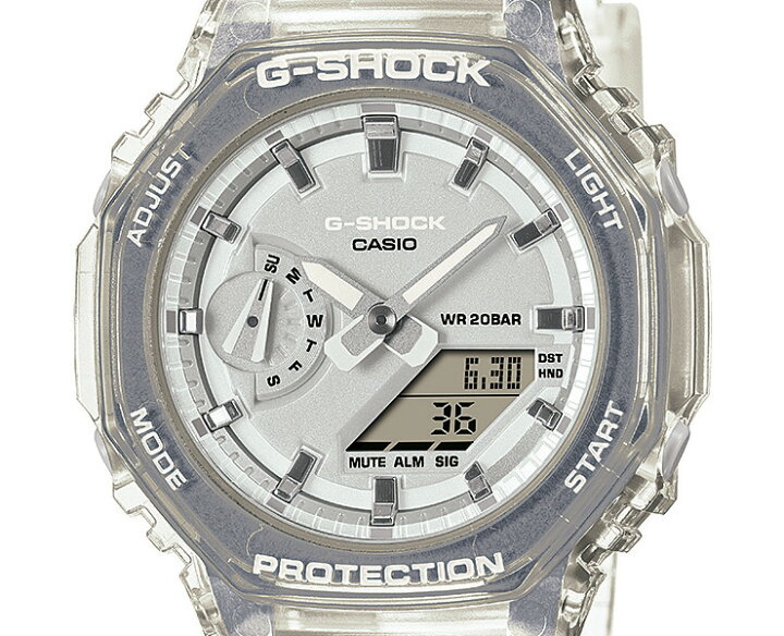 楽天市場】G-SHOCK ミッドサイズ メタリックスケルトン クリア GMA 