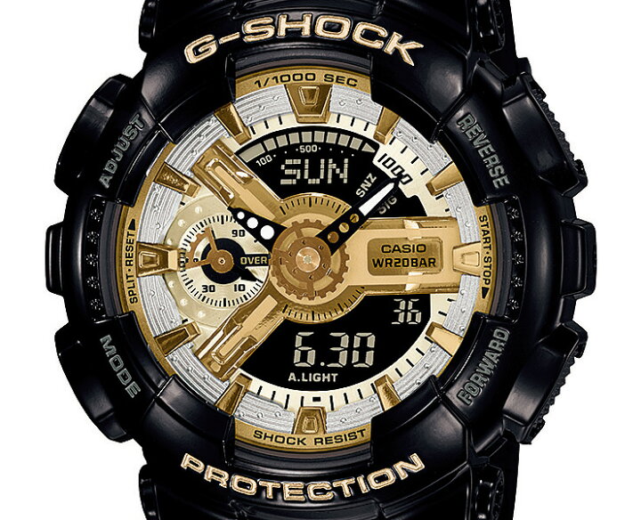 楽天市場】WEB限定 CASIO G-SHOCK ミッドサイズ ブラック＆ゴールド 