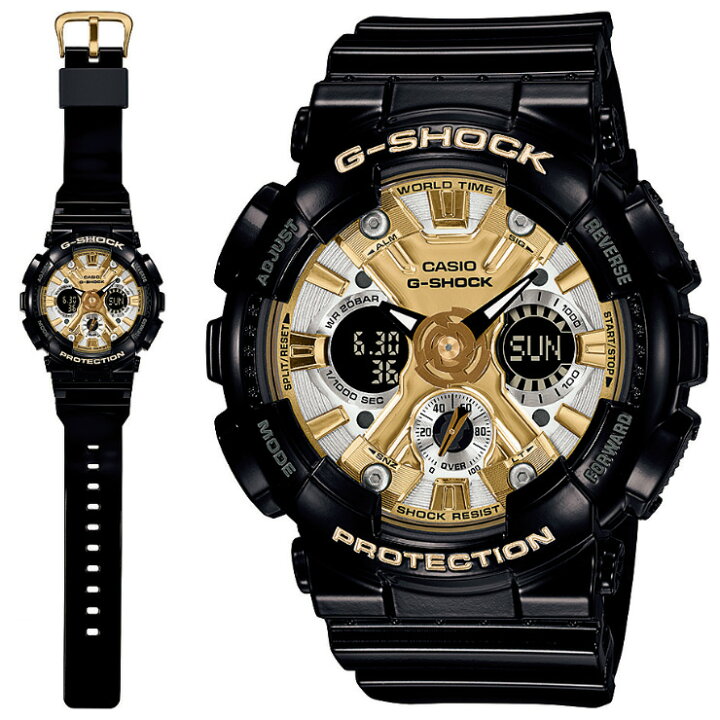 楽天市場】WEB限定 CASIO G-SHOCK ミッドサイズ ブラック＆ゴールド 