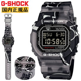 カシオ Gショック オリジン ストリート・スピリット ブラック＆グレーDW-5000SS-1JR CASIO G-SHOCK ORIGIN デジタル スクリューバック裏蓋 グラフィティプリント 黒 灰色 スクエア メンズ 腕時計 （DW5000SS1JR）【あす楽】