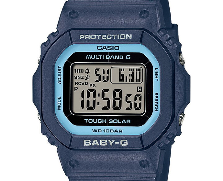 楽天市場】カシオ ベビーG 電波 ソーラー ネイビーブルー BGD-5650-2JF 