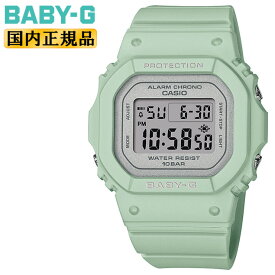 カシオ ベビーG ミニサイズ フラワーカラー グリーン&グレー BGD-565SC-3JF CASIO BABY-G セージ テーマ デジタル スクエア 緑 灰色 レディス レディース 腕時計 （BGD565SC3JF）【あす楽】