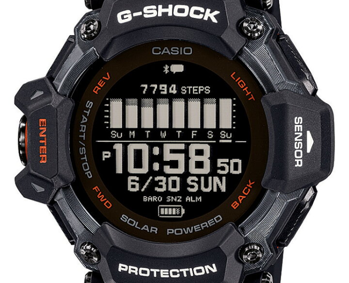 楽天市場】G-SHOCK G-SQUAD GBD-H2000-1AJR ブラック＆オレンジ 6 