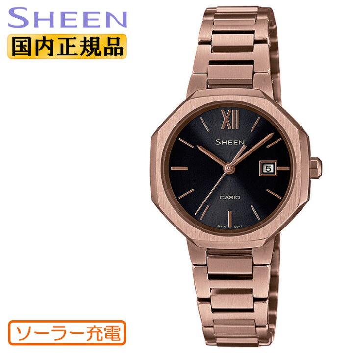 楽天市場】CASIO SHEEN ソーラー充電 SHS-4529CG-1AJF カシオ シーン 