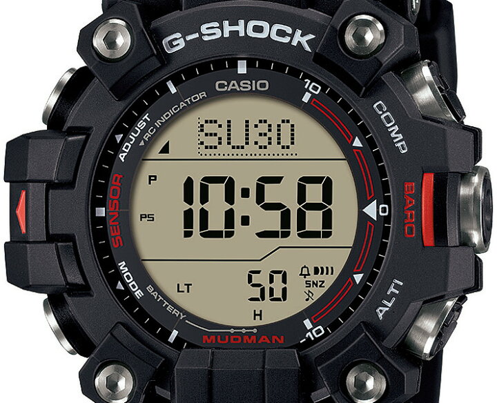 CASIO カシオ/G−SHOCK/マッドマン・トリプルセンサー/電波ソーラー/GW  