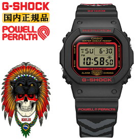 G-SHOCK KELVIN HOEFLER × POWELL PERALTA コラボレーションモデル DW-5600KH-1JR CASIO カシオ Gショック オリジン ORIGIN デジタル スクエア メンズ 腕時計 （DW5600KH1JR）
