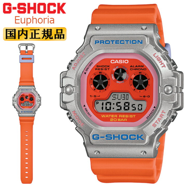 楽天市場】G-SHOCK DW-5900EU-8A4JF オレンジ＆シルバー CASIO カシオ 