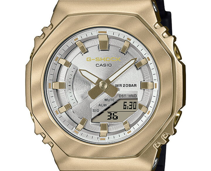 楽天市場】G-SHOCK メタルカバード ミッドサイズ GM-S2100BC-1AJF 