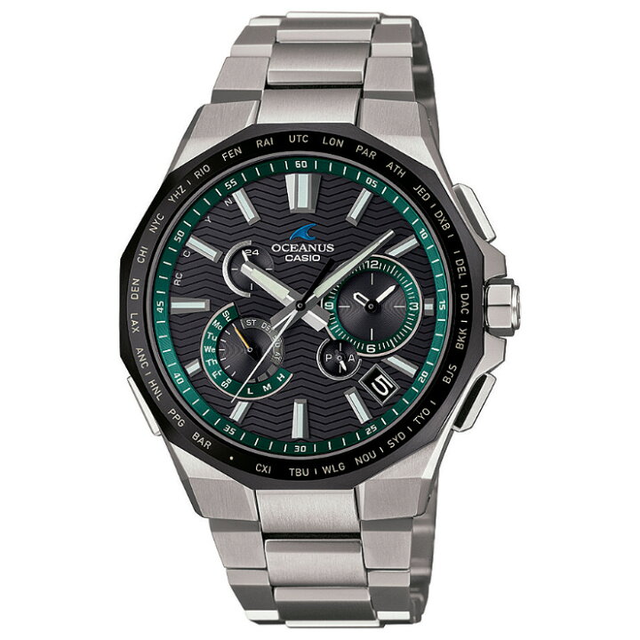 楽天市場】CASIO OCEANUS クラシックライン ブラックベゼル OCW-T6000A  