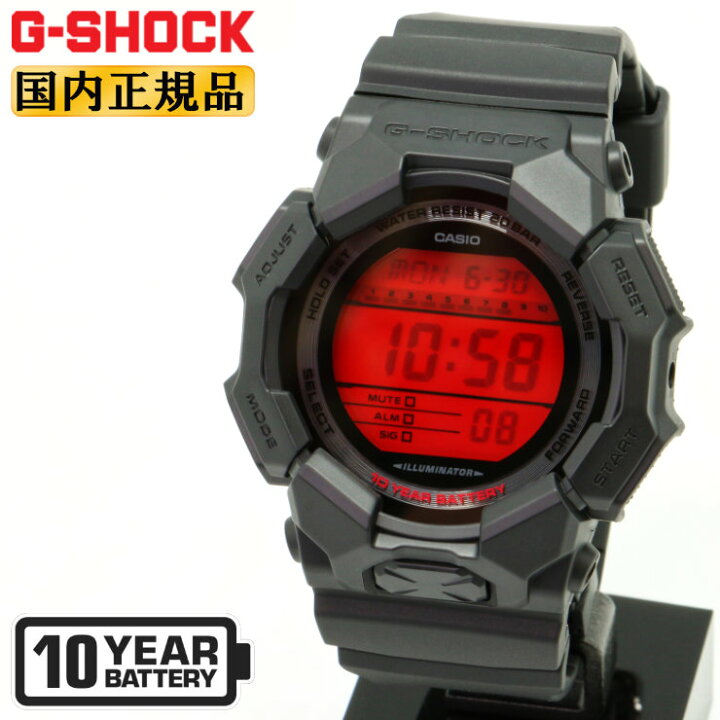 楽天市場】G-SHOCK Gショック GD-010BBR-1JF ブラック＆レッド BLACK 