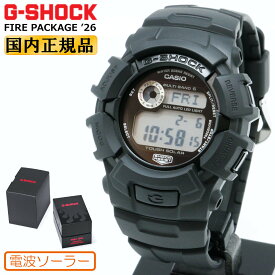 G-SHOCK Gショック 電波 ソーラー 限定 ファイアーパッケージ 2026年モデル GW-2320FP-1A1JR ブラック CASIO カシオ FIRE PACKAGE ’26 黒 メンズ 腕時計 （GW2320FP1A1JR） [在庫あり]