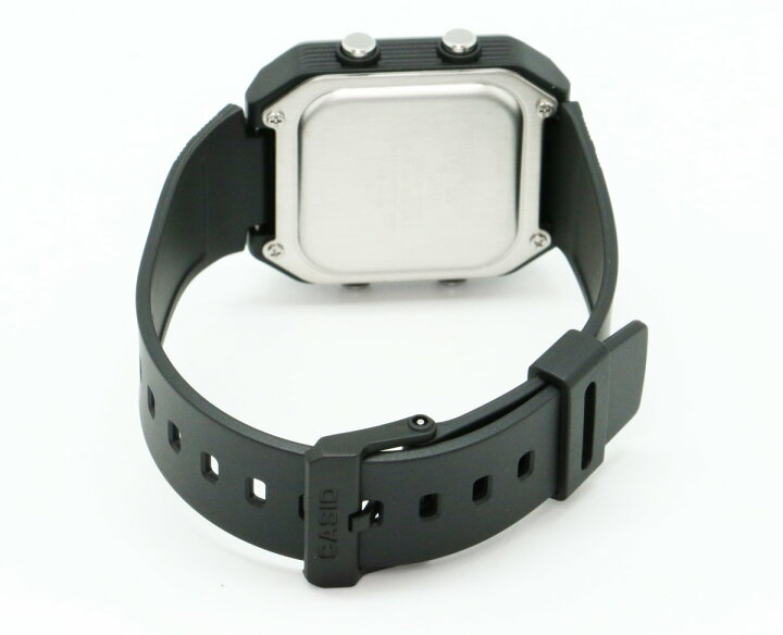 楽天市場】CASIO Collection W-221H-1AJF ブラック カシオ 