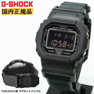 G-SHOCK G�V���b�N DW-5600MNC-1JF �u���b�N FIDLOCKR ���}�O�l�b�g�o�b�N�� ���� CASIO �J�V�I �f�W�^�� �X�N�G�A �� �����Y �r���v �iDW5600MNC1JF�j [�݌ɂ���]