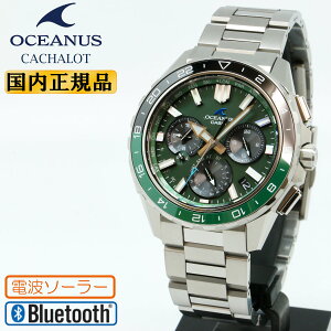 CASIO OCEANUS CACHALOT OCW-P3000-3AJF �d�g �\�[���[ �X�}�[�g�t�H�������N �^�C���]�[���i�r�Q�[�^�[�@�\ �J�V�I �I�V�A�i�X �J�V���� �V���o�[���O���[�� Bluetooth���� �`�^���o���h���T�t�@�C�A�K
